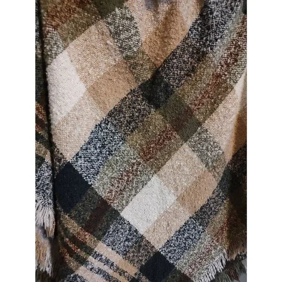 MARC New York Women's One Size Neutrals Cape Poncho Toggle Closure - Picture 4 of 6